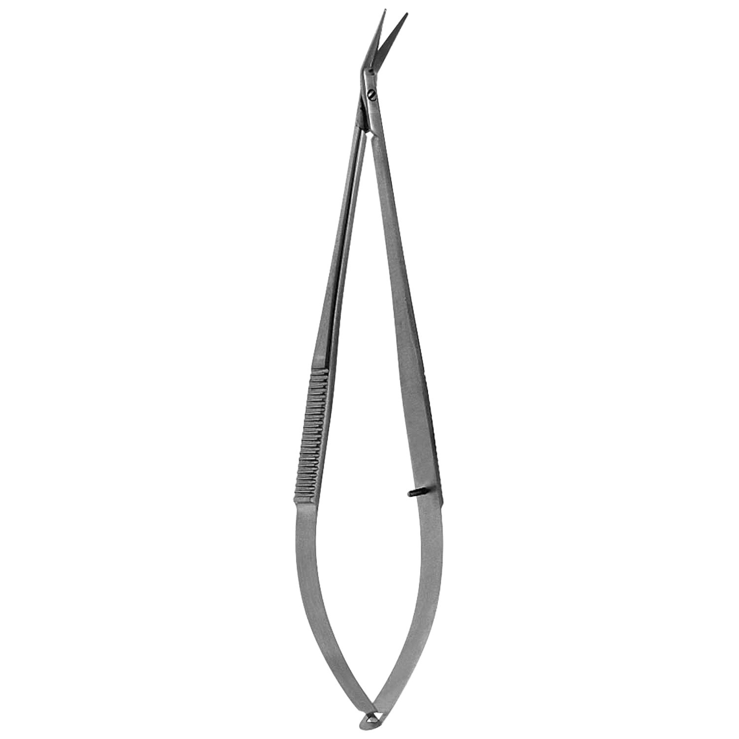 Valve Leaflet Excision Scissors, 45 Degree Angled On Flat, 4 1/4" (10.8 Cm)